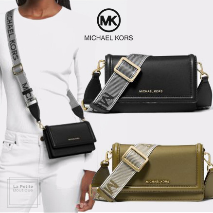 【Michael Kors】ロゴ ストラップ☆Gabardine☆ショルダーバッグ