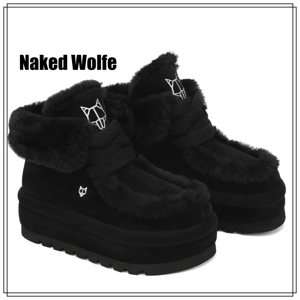 Naked Wolfe ブラックスエード 新作ブーツ 関税送料込み
