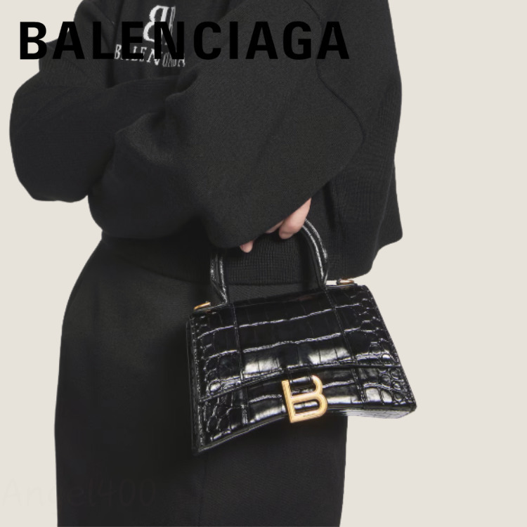 関税込 BALENCIAGA ハンドバッグ クロコダイル