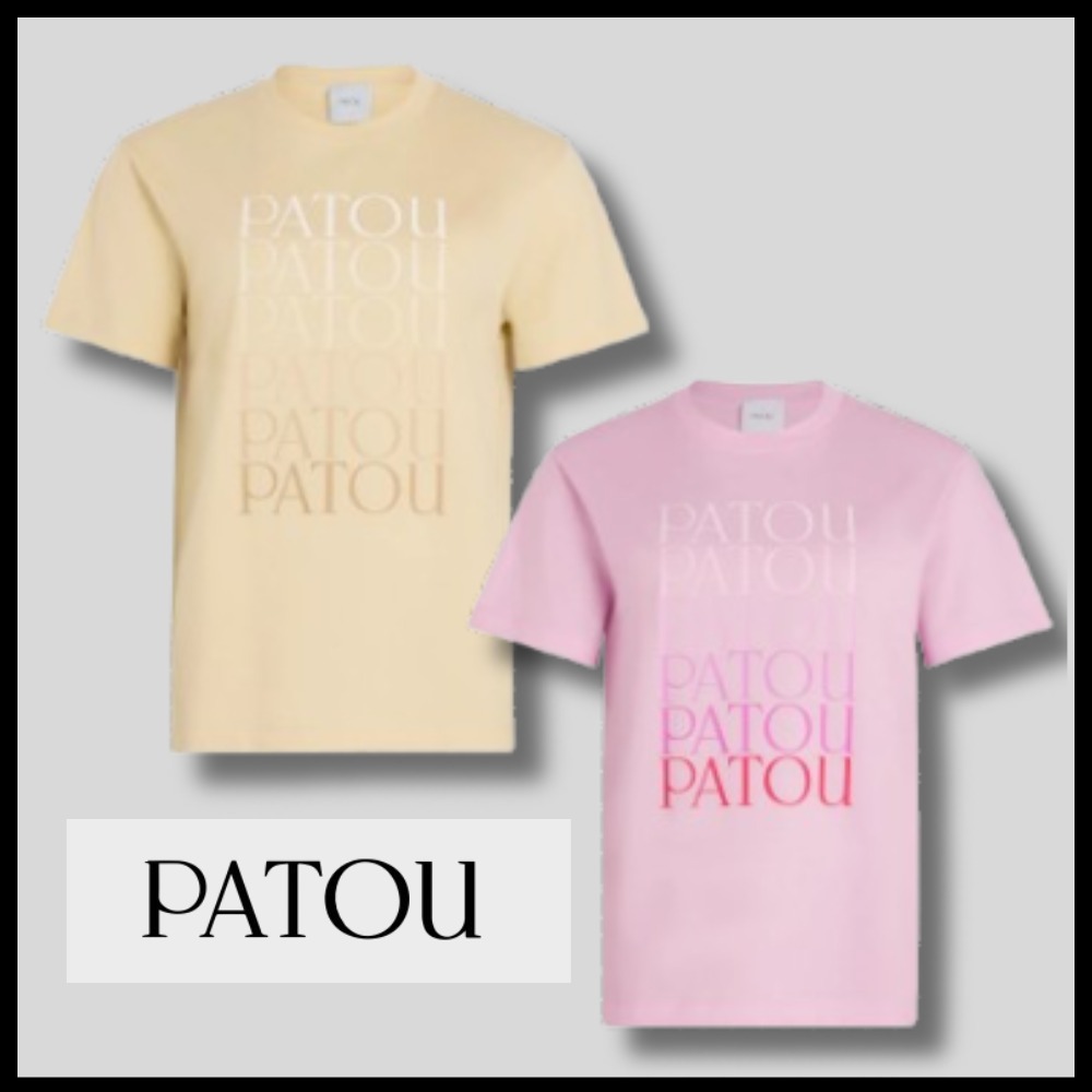 【PATOU】 洗練カジュアル！大人のロゴ オーガニック コットン T
