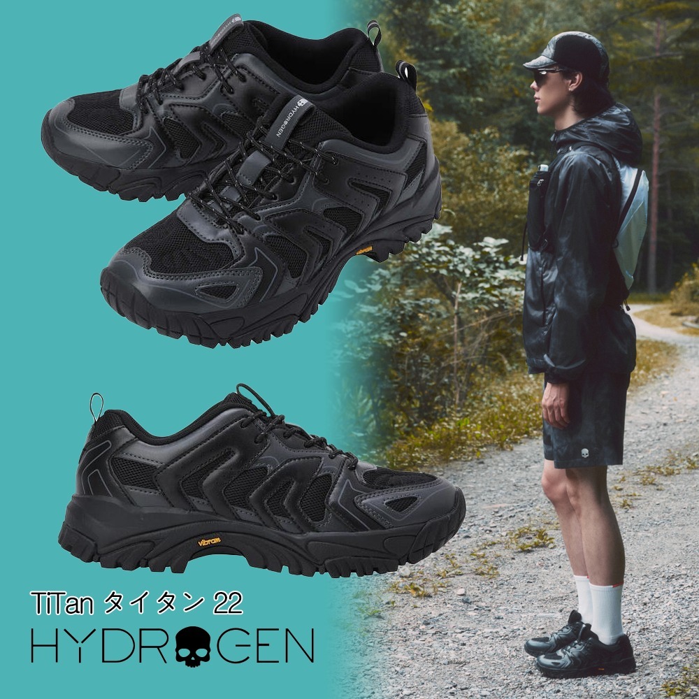 【HYDROGEN】(韓国)Titan22 ハイキングシューズ 登山靴 ブラック
