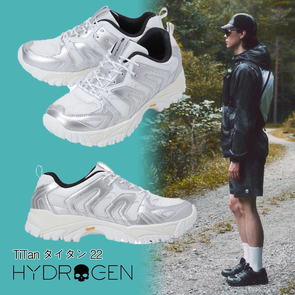 【HYDROGEN】(韓国)Titan22 ハイキングシューズ 登山靴 シルバー
