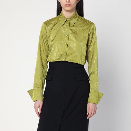 【DRIES VAN NOTEN】フローラルジャカード クロップドジャケット 新作レディース*DRIES VAN NOTEN*ジャガードジャケット パイソン