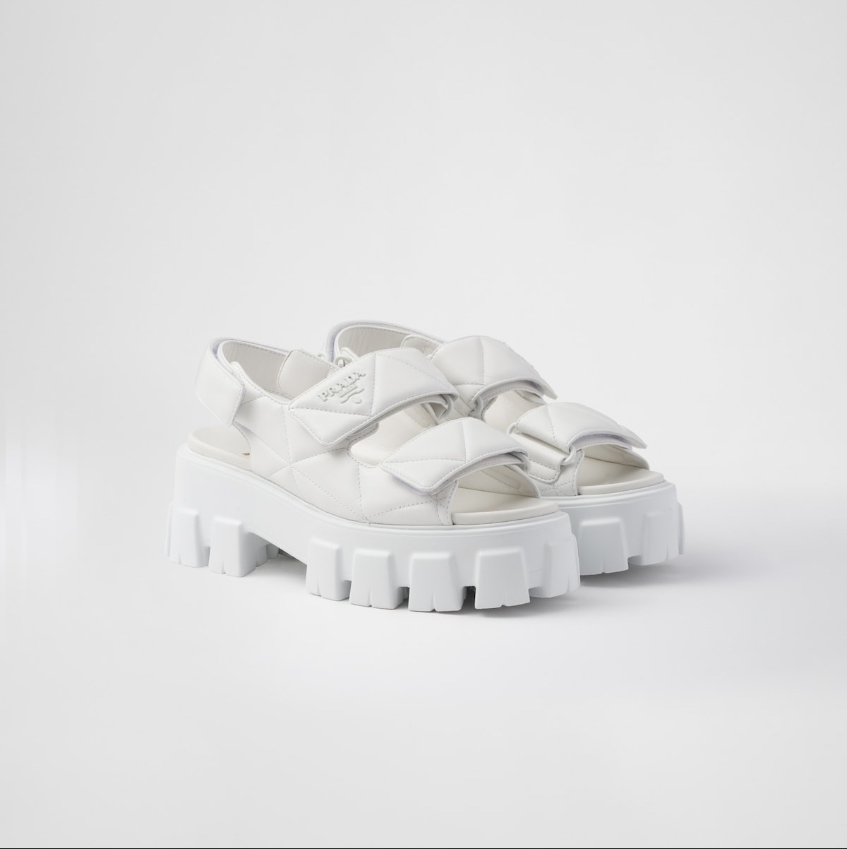 PRADA プラダ モノリス ナッパレザー サンダル ★関税込
