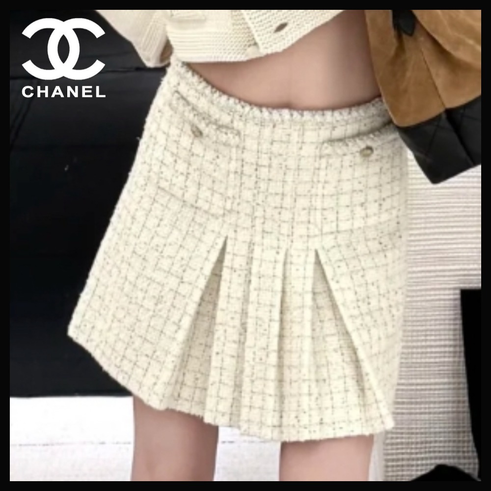 【大人可愛い♪】CHANEL ツイードスカート