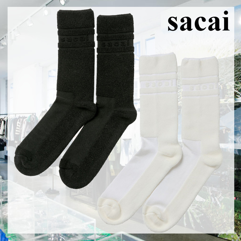 国内より1WEEK【sacai】Pile Logo Socks