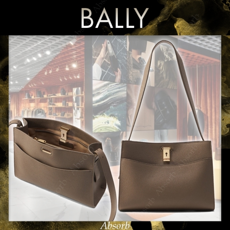 【25SS NEW】BALLY_women / Lock Me レザー ショルダーバッグ