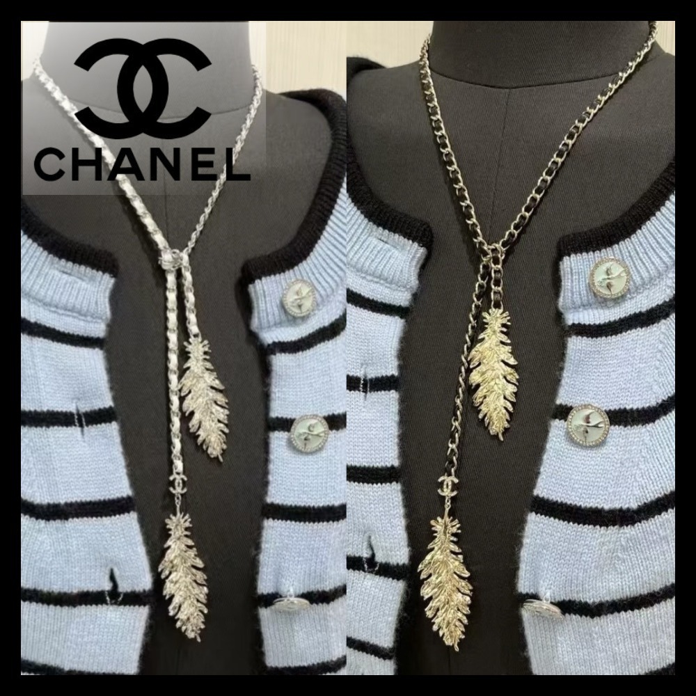 一連チェーンデザインがお洒落♪25S限定★【CHANEL】ネックレス