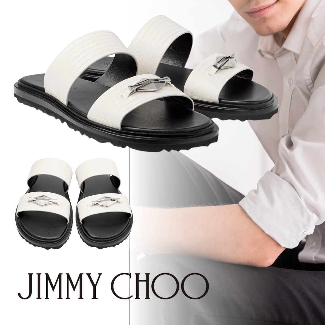 ★ jimmychoo[ジミーチュウ] ラテ プリントレザー・サンダル★