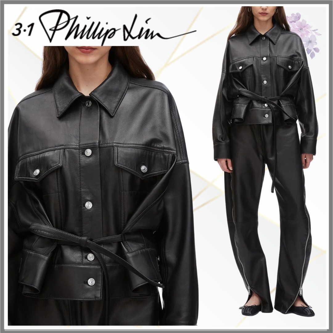 【3.1 Phillip Lim】レザーボクシージャケット
