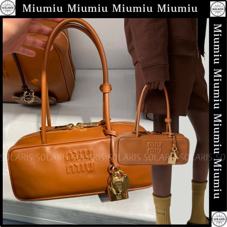 【新作】MIUMIU ボー レザー バッグ