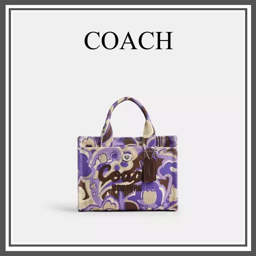 【COACH】Cargo Tote Bag 20 With Paisley Print