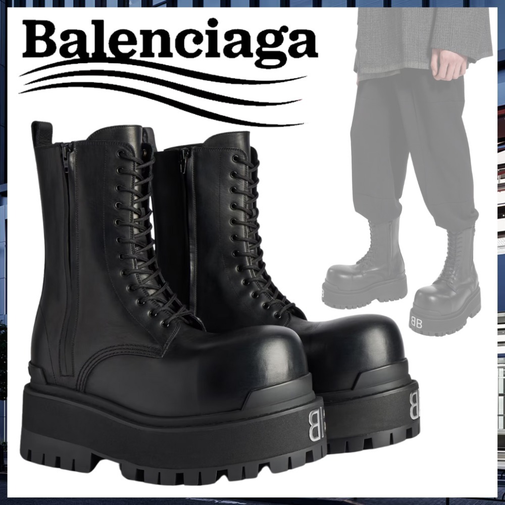 【BALENCIAGA】Giant ブーツ ブラック ソフトブルスキン