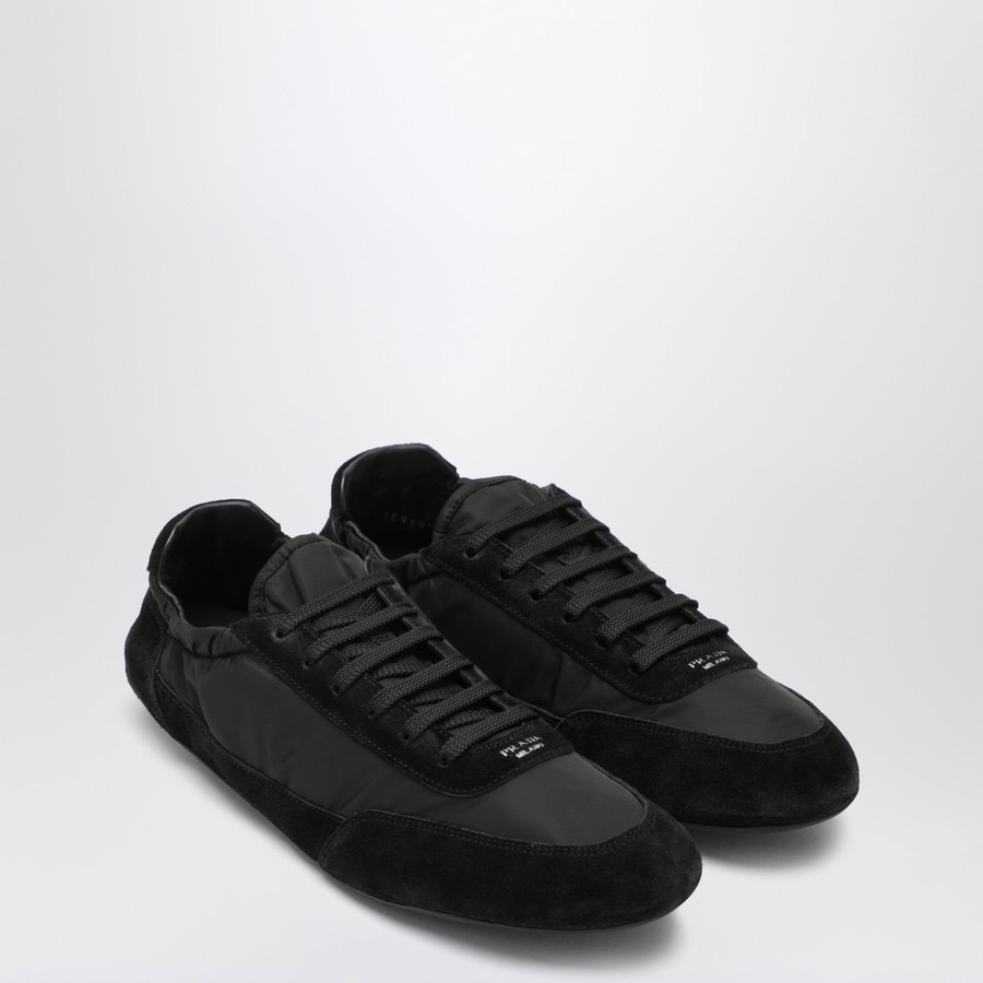 PRADA コラプス スニーカー ナイロン×スエード ブラック