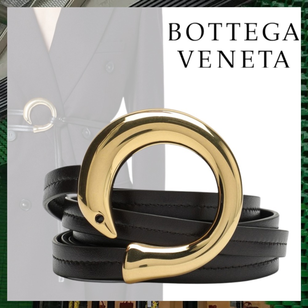 【BOTTEGA VENETA】サーディンバックル カーフレザーベルト