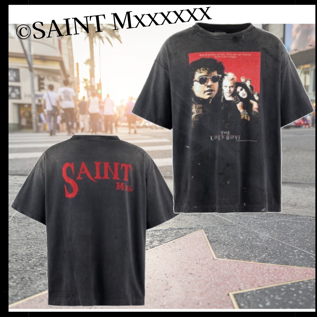 【SAINT Mxxxxxx】LB_SS TEE / LOSTBOYS / BLACK 半袖 Tシャツ