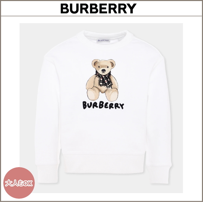 25aw☆BURBERRY ベアコットンスウェット/~14y【関税込】