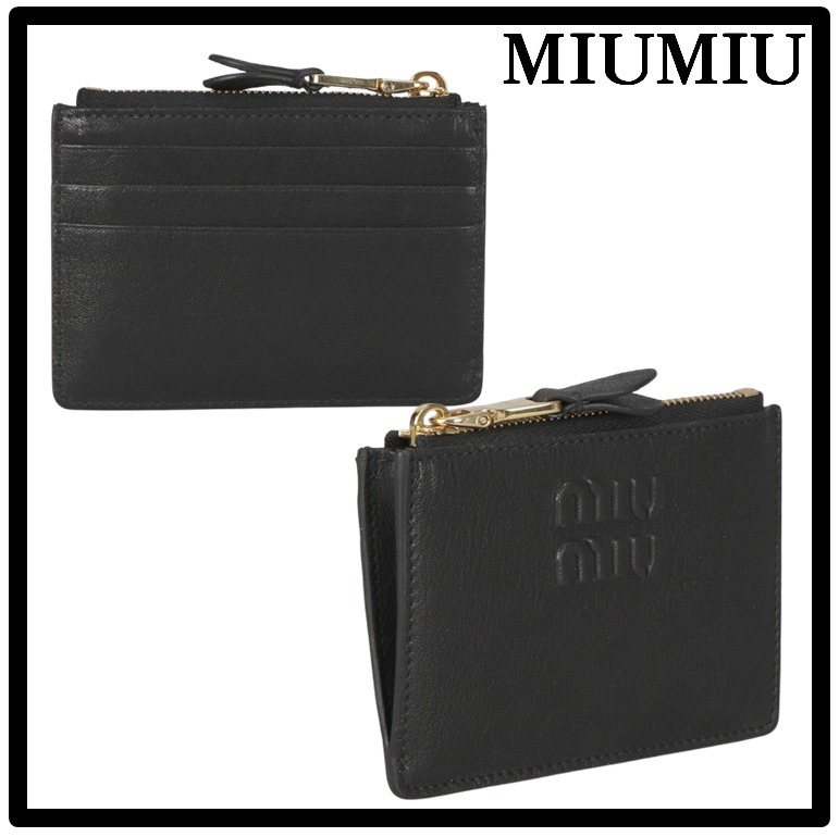 ☆送料・関税込☆MIUMIU★ナッパ 革 カード ウォレット★