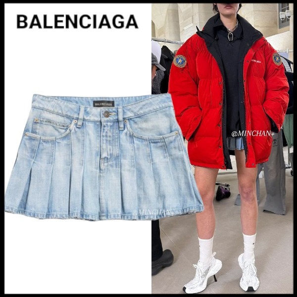 【BALENCIAGA】Pleated Mini Skirt プリーツ ミニスカート