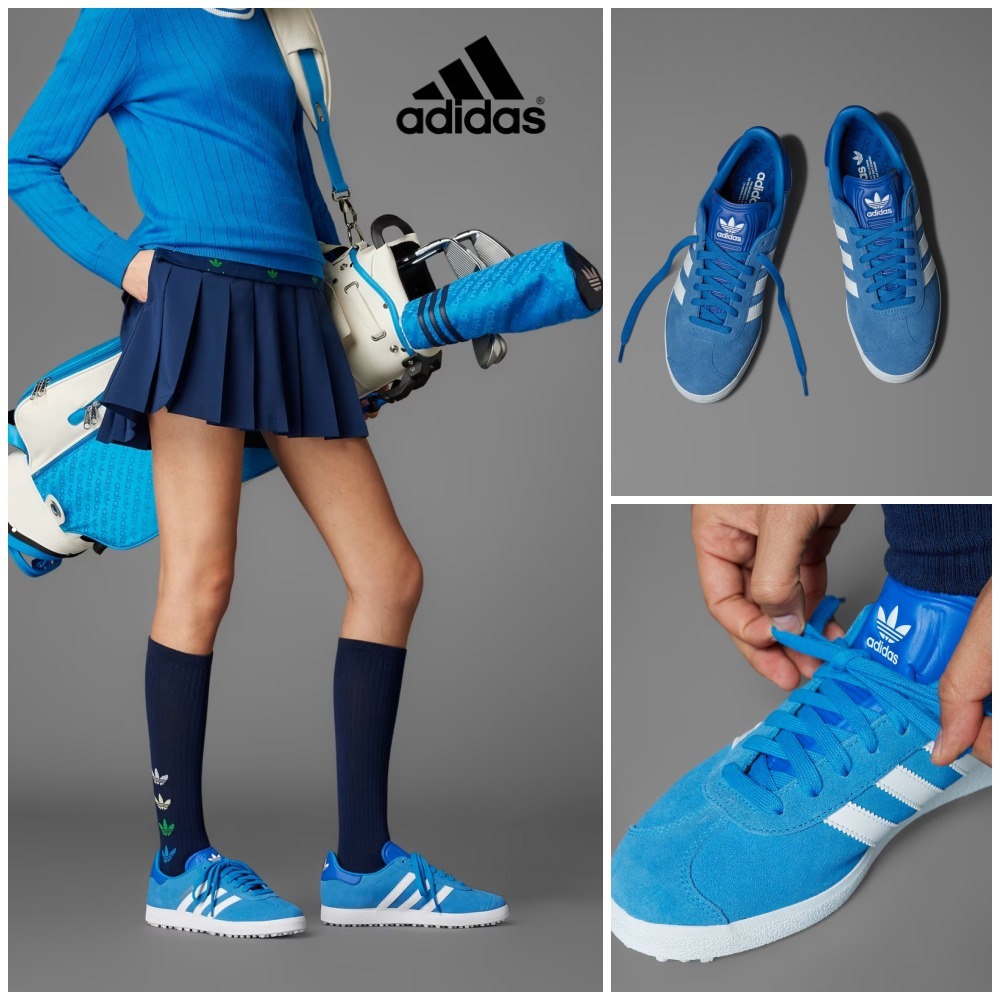 adidas ゴルフ GAZELLE スパイクレス IH2267 青