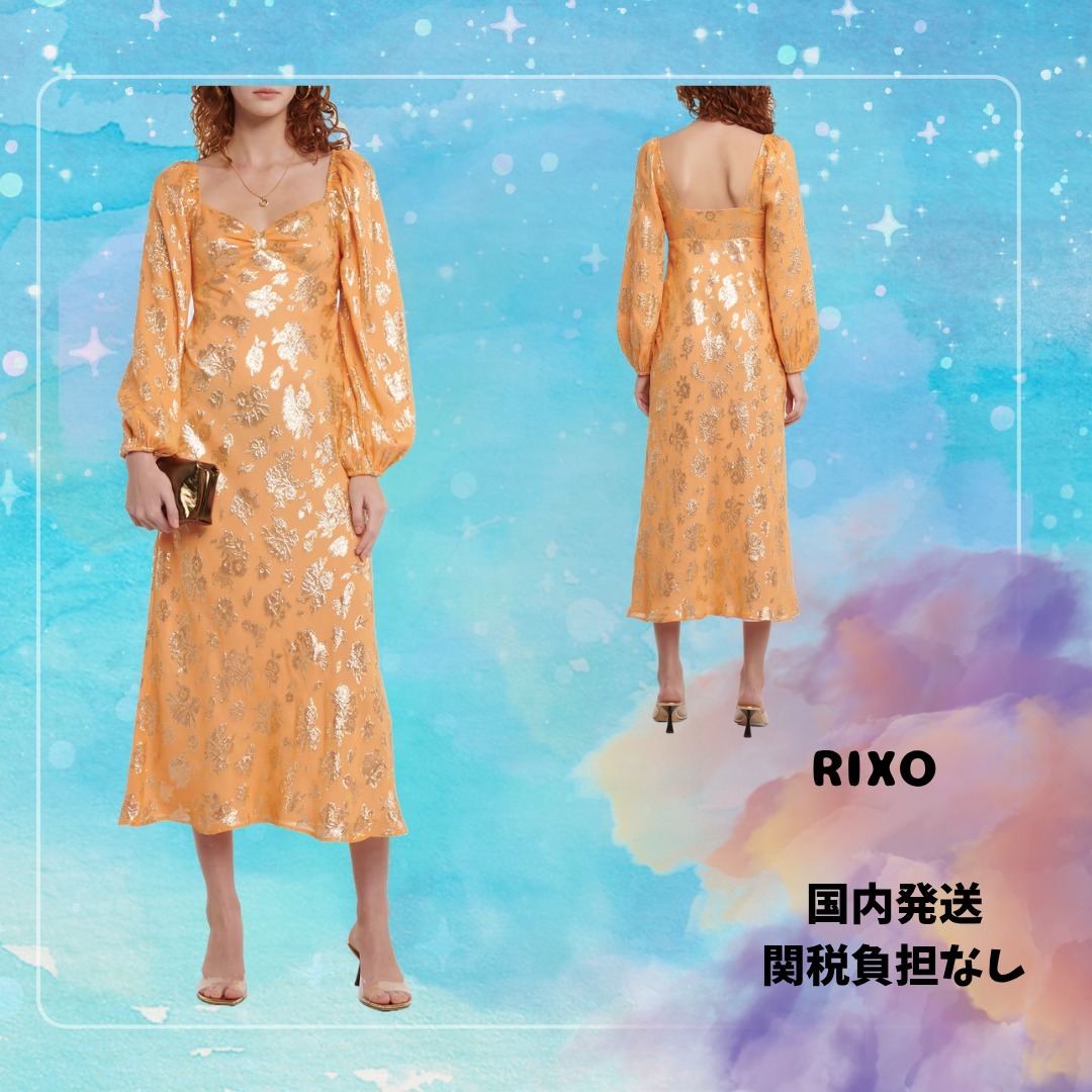 送・関税負担なし◆RIXO◆花柄ミディドレス