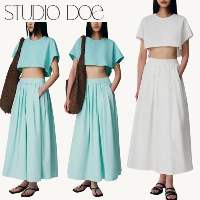 Mollyコラボ【STUDIO DOE】Molly ギャザーフレアスカート