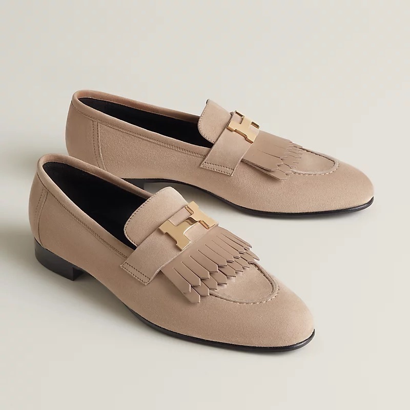 フリンジがキュート★HERMES★モカシン《ロワイヤル》
