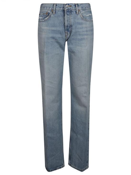 デニム・ジーパン RE DONE Women Denim Pants 141 03WESYSTR BLUE