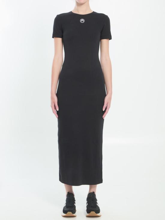ワンピース MARINE SERRE Women Mid Skirts 8903626 WDR057A CJER0011 BK99