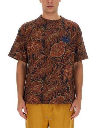 ETRO Men T Shirts 1Y525 96190200 BLUE (ETRO/Tシャツ