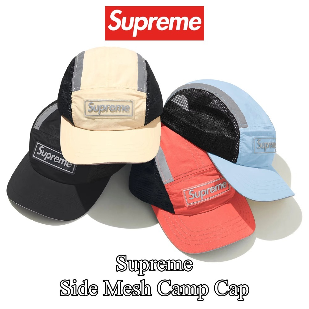 【Supreme】Side Mesh Camp Cap★25SS★