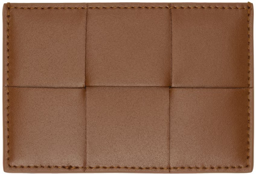 Bottega Veneta ブラウン Cassette クレジットカードケース