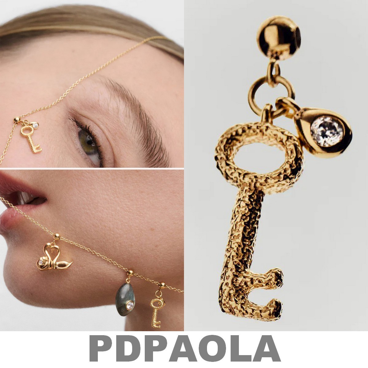 【LB掲載】限定KEY◆PDPAOLA Silver 鍵型ネックレスチャーム◆