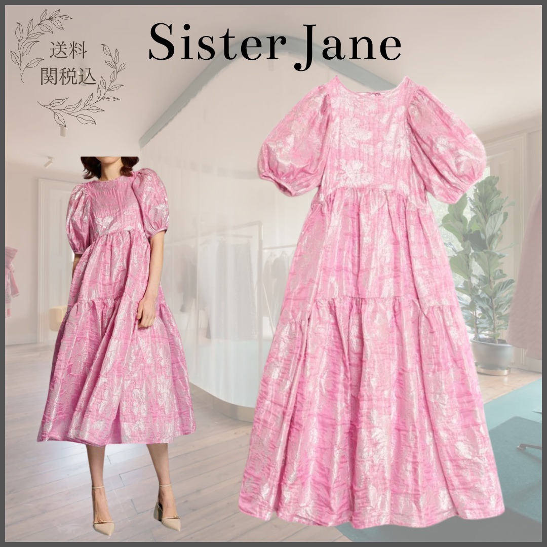 送料関税込☆【Sister Jane】フローラルジャガードミディドレス