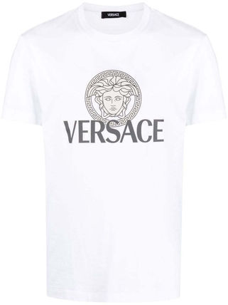 Tシャツ・カットソー Versace Logo Cotton T-Shirt