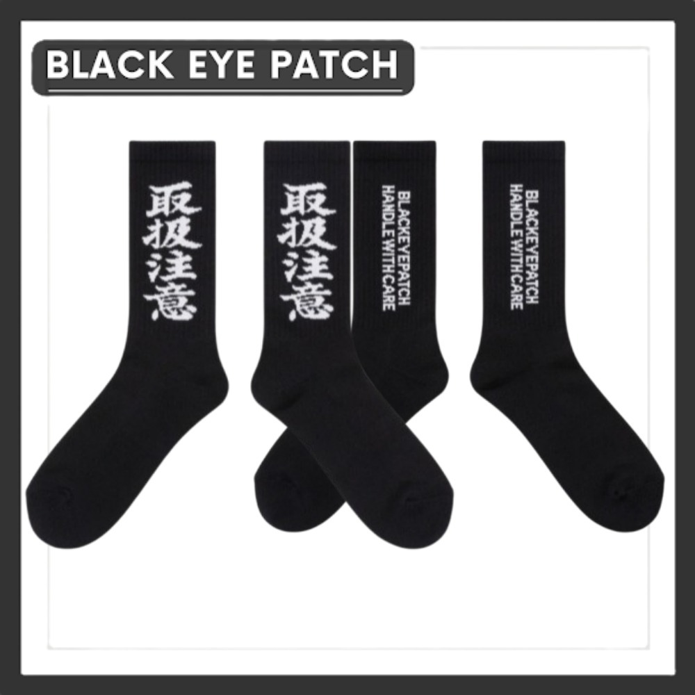 完売必至■Black Eye Patch■HWC SOCKS/ BLACK