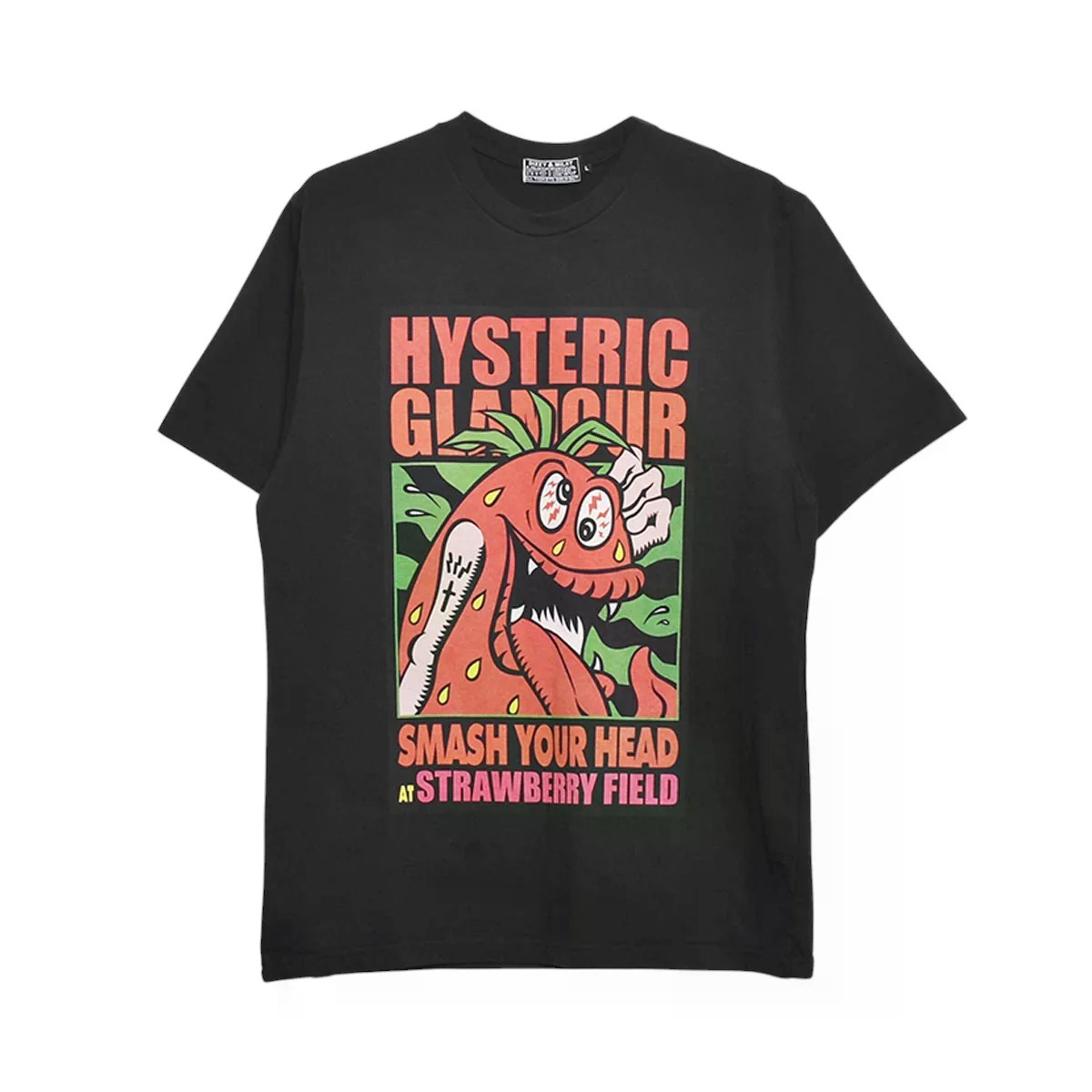 国内発送☆HYSTERIC GLAMOUR☆SMASHYOUR HEADSBM Tシャツ/BL