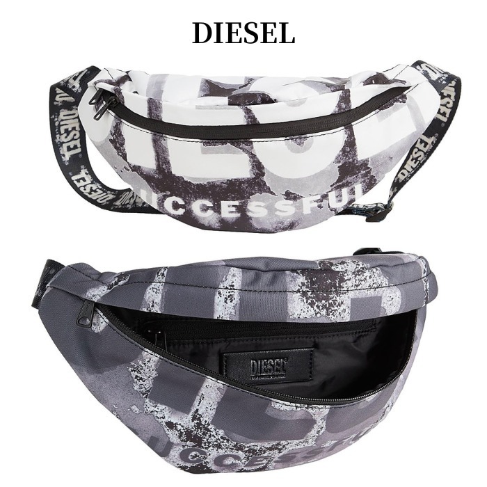 関税送料込【DIESEL】ロゴ ボディバッグ ミディアム