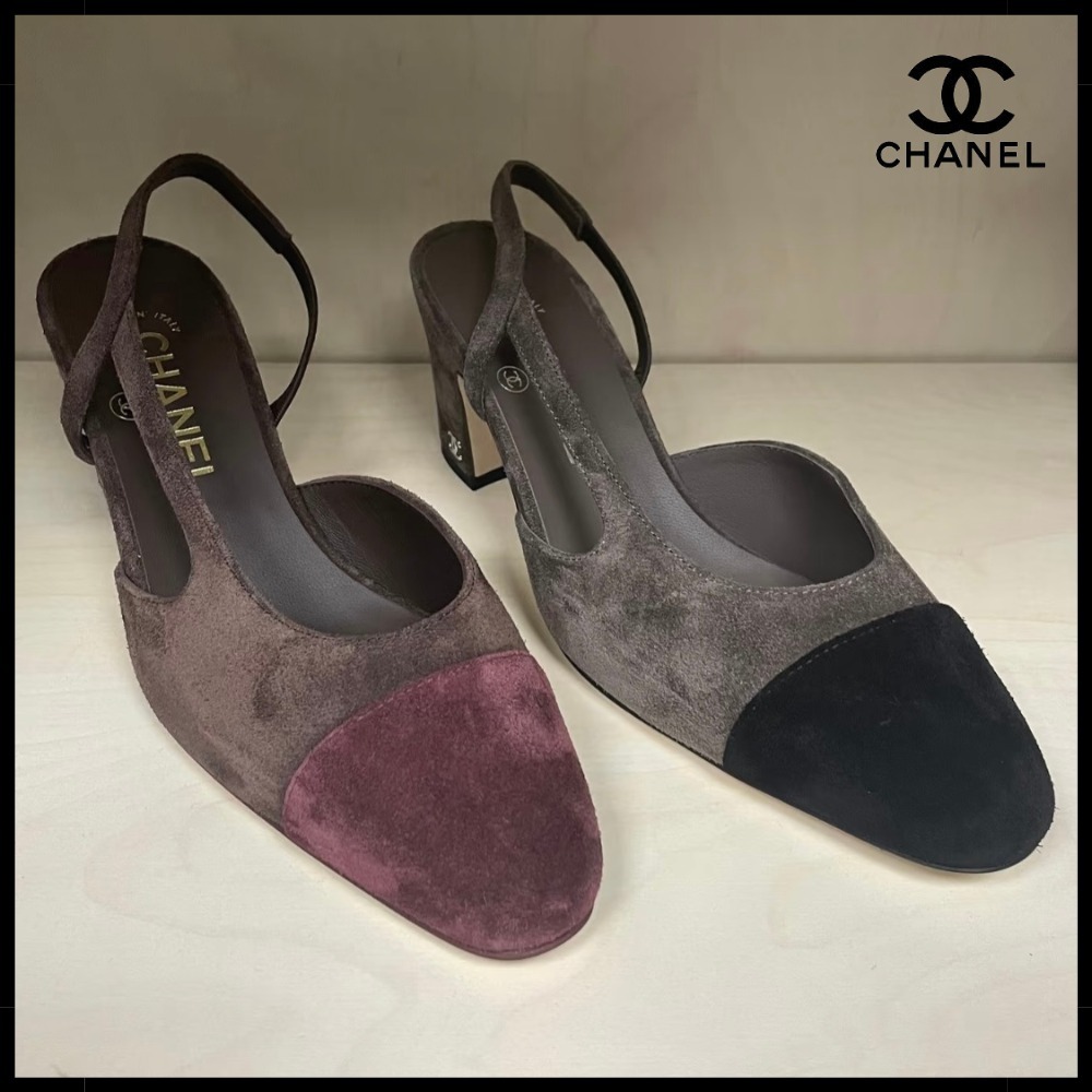 【大人のエレガンス♪】CHANEL パンプス バイカラー ストラップ