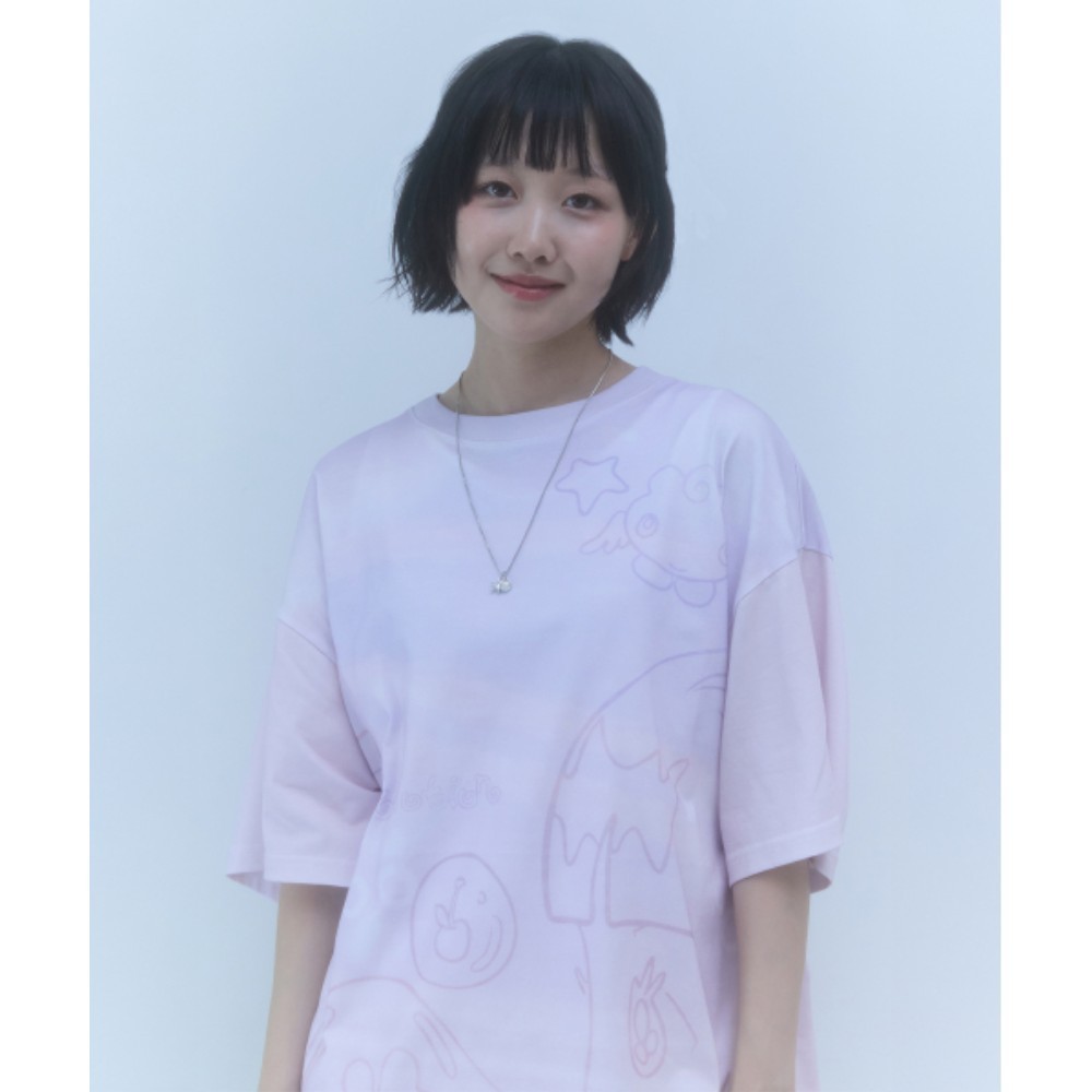 ★KIRSH★ Kirsh X Sun One Bird Full Print Big Oversized T-Sh
