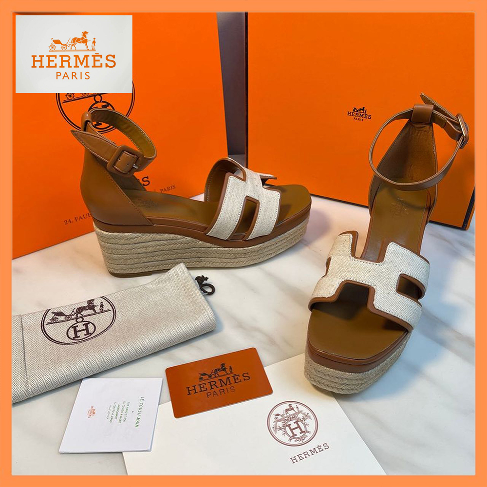 【HERMES★大人気のデザイン】厚底サンダル 上品