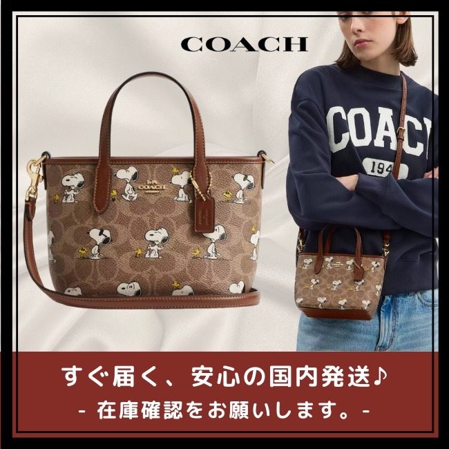 【COACH X PEANUTS】シティ ミニ トート