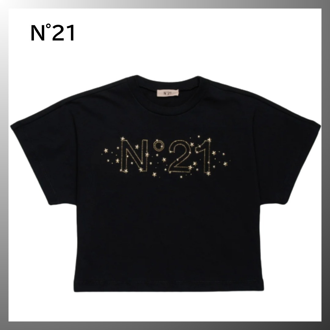 N°21 ◆ ヌメロ ロゴ 刺繍 Tシャツ 半袖《大人もOK!》