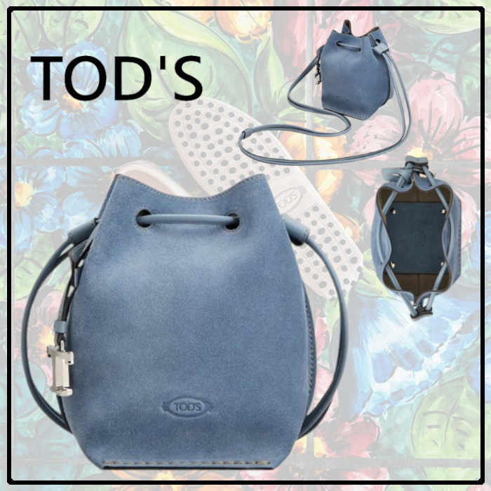 TOD'S(トッズ)◆直営買付 スエード バケット バッグ マイクロ