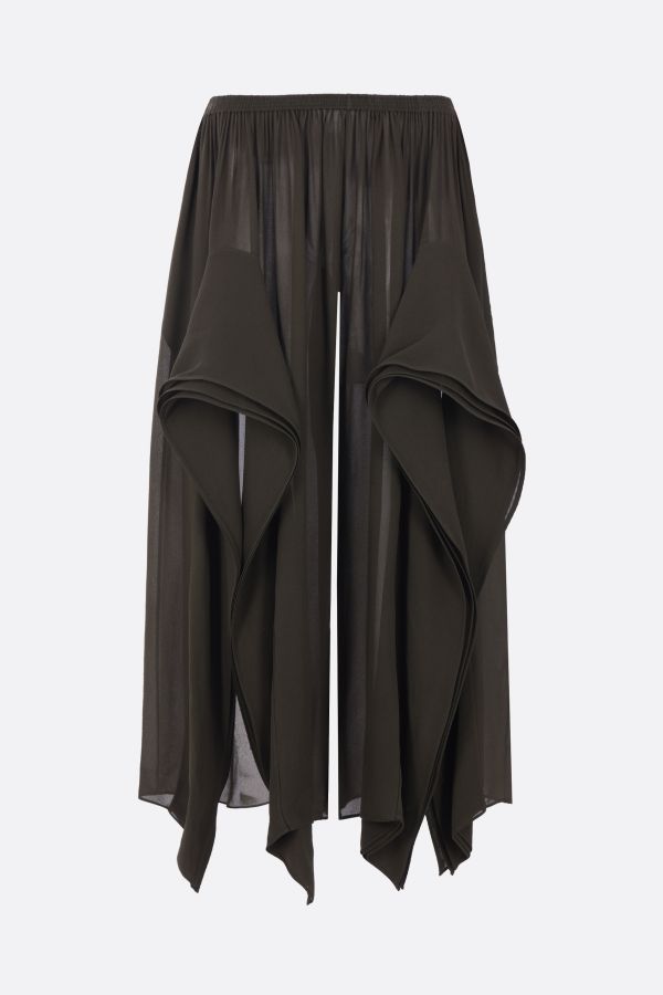 パンツ ALAIA GEORGETTE CROPPED TROUSERS