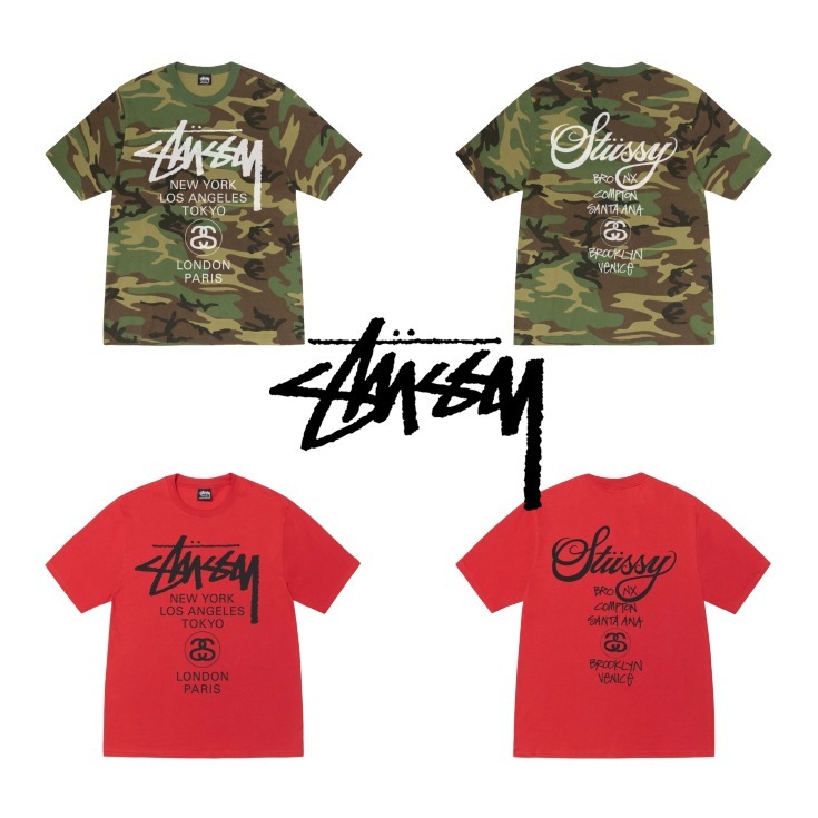 ◆Stussy◆World Tour T-Shirt◆送料/関税込◆