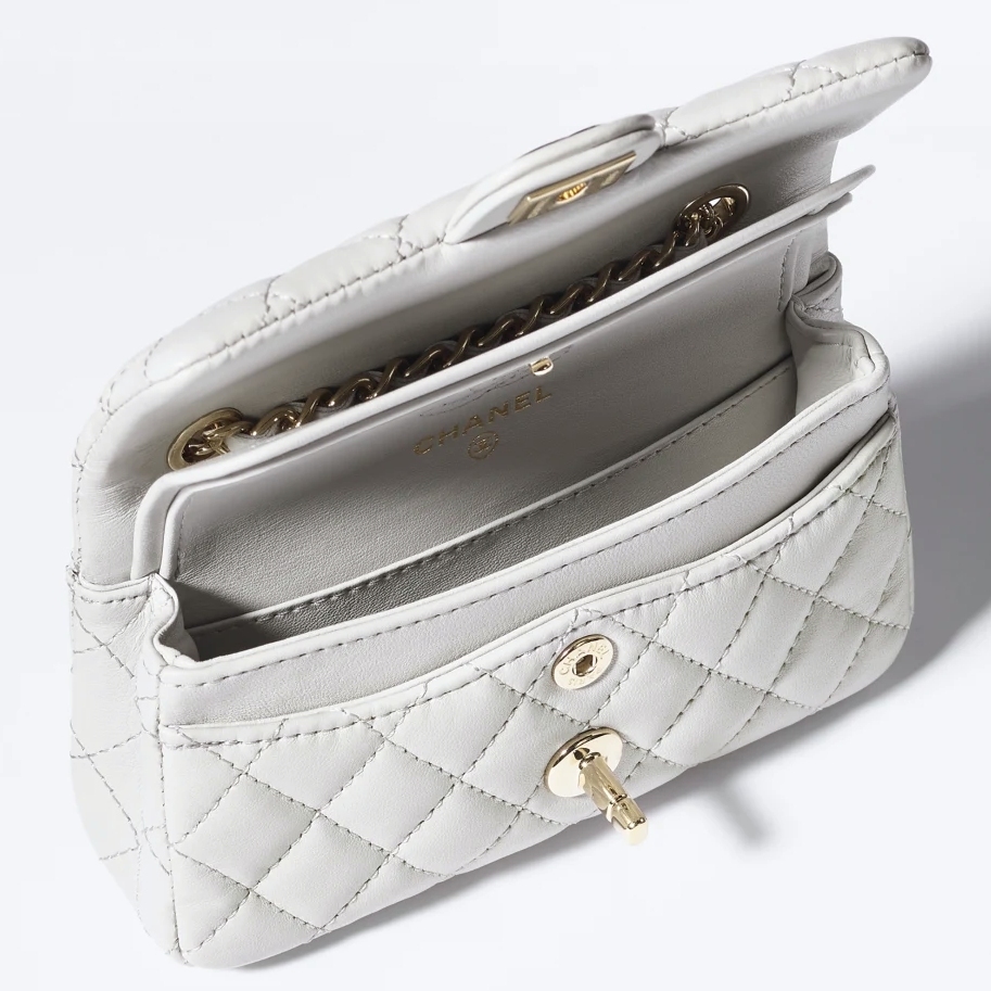 《2025A》CHANEL クラシック ミニバッグ グレー
