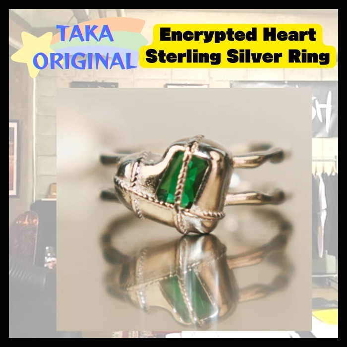 『TAKA ORIGINAL』Encrypted Heart Sterling Silver Ring