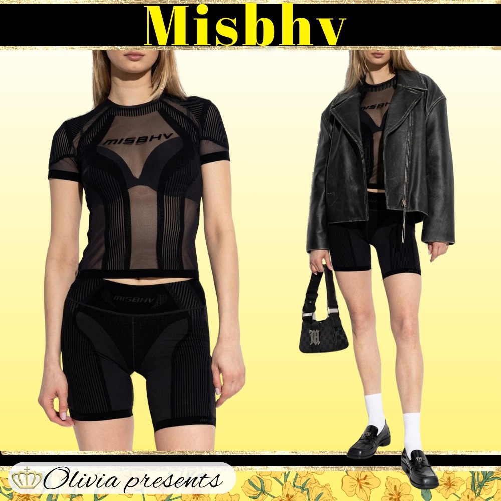 Misbhv＞＞＞Misbhv フロックメッシュ スポーツ Tシャツ