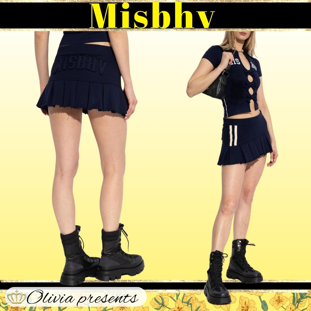 Misbhv＞＞＞ミスブフ バーシティ プリーツ ミニスカート